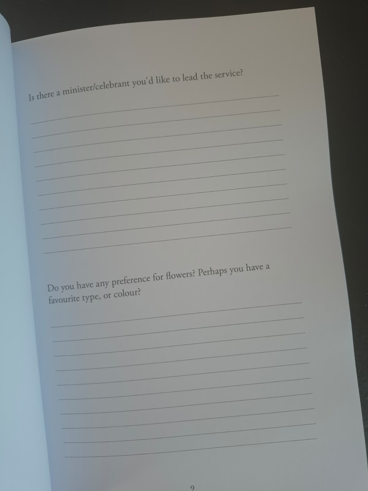 Wishes Book - Instant Download - print at home
