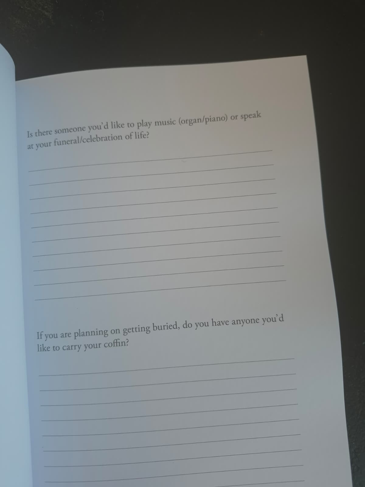 Wishes Book - Instant Download - print at home