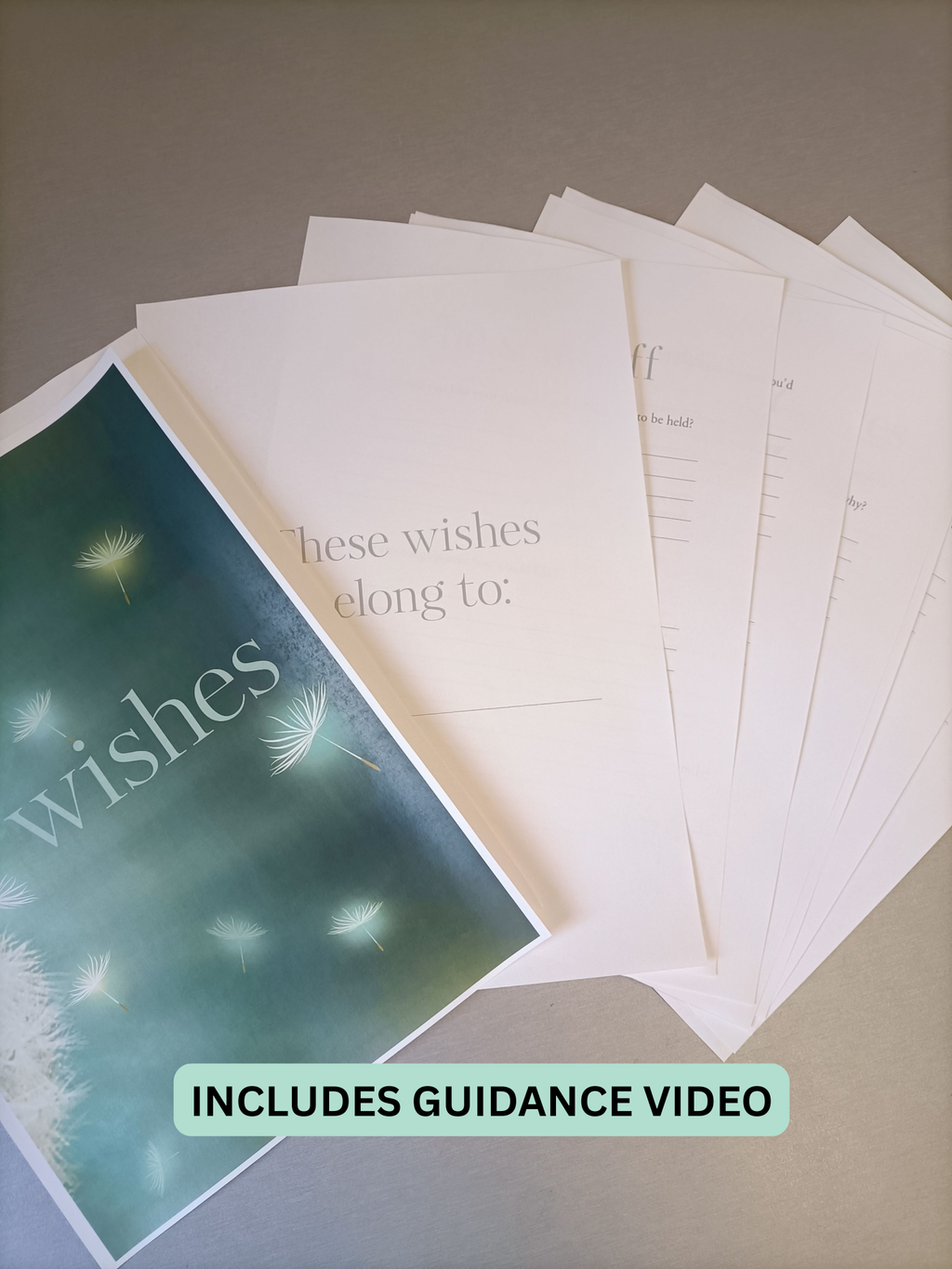 Leaving Wishes - Guided instruction video with downloadable Wishes Book