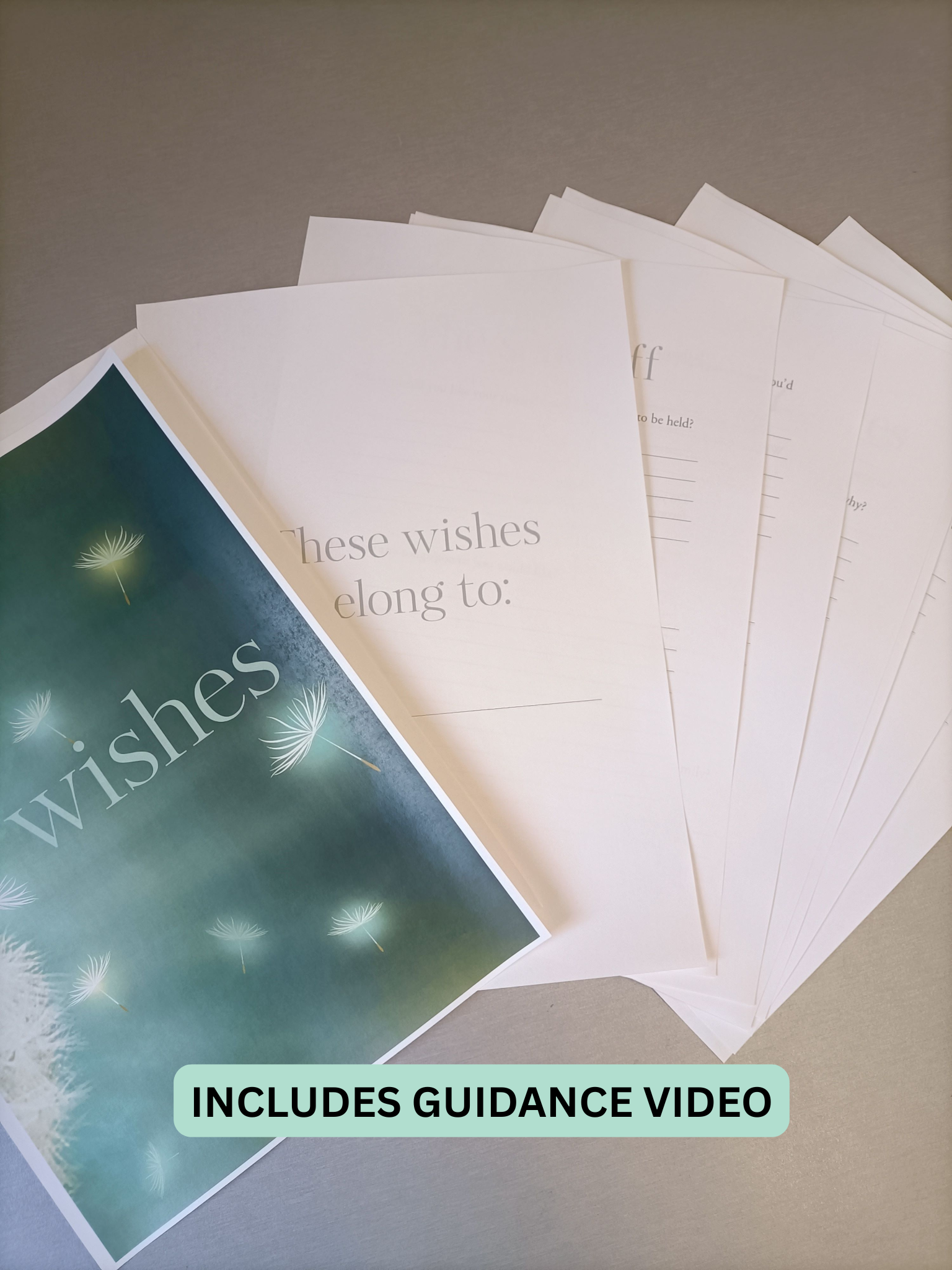 Leaving Wishes - Guided instruction video with downloadable Wishes Book
